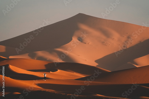 merzouga desert sahara sand dunes in morocco