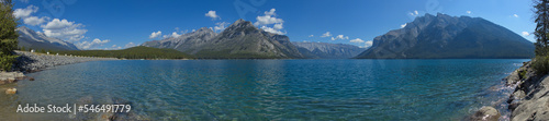 View of Lake Minnewanka in Banff National Park,Alberta,Canada,North America 