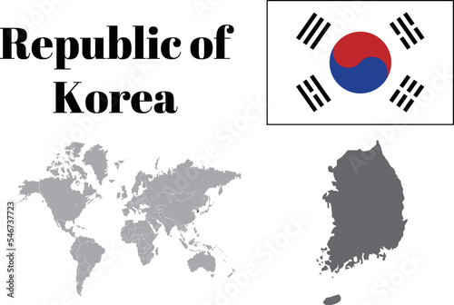 韓国 国旗/地図/領土