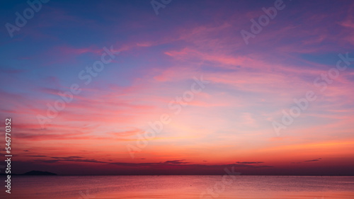 sunset sky with clouds background 