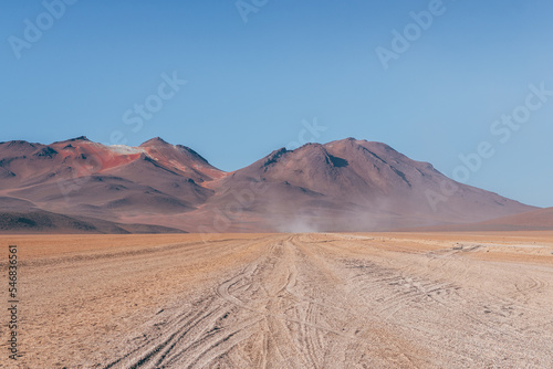 panoramic view of reserva natural eduardo abaroa parkland in bolivia