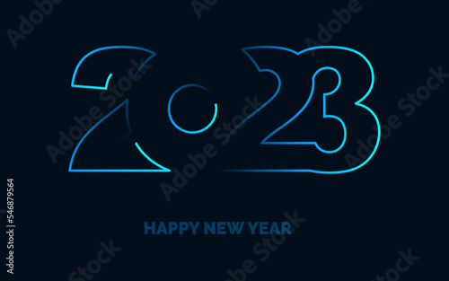 2062 Happy New Year symbols. New 2023 Year typography design. 2023 numbers logotype illustration. Vector illustration