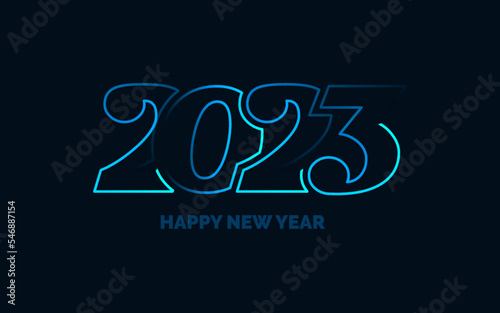 2067 Design Happy New Year. New Year 2023 logo design for brochure design. card. banner. Christmas decor 2023. Vector illustration