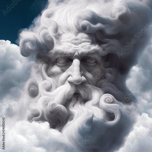 zeus made out of clouds