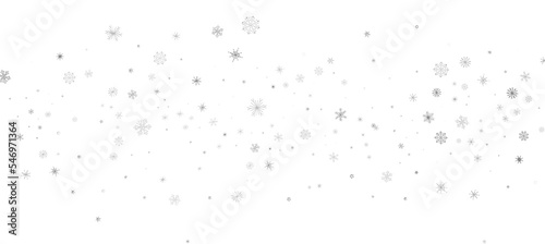 The winter background, falling snowflakes