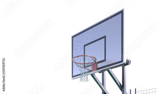 basketball hoop isolated