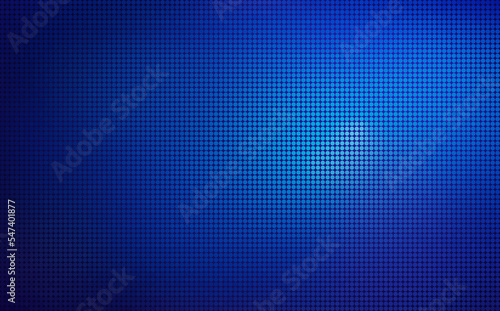 Abstract blue halftone pattern on dark blue color gradient background with copy space. Dotted pattern for template, brochure, business card, web page etc.