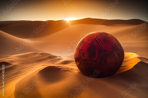 There is concern over the working conditions of construction workers in Qatar for the upcoming World Cup. The bloody soccer ball is a startling image of what they are dealing with.
