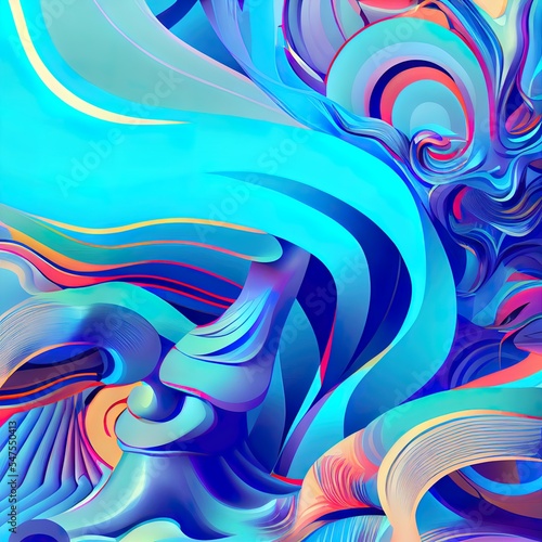 Cyjan Abstract Background Image