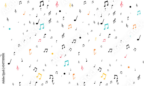 royalty music notes vector illustration, music note colorful royalty background