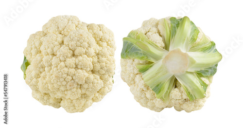 fresh cauliflower on transparent png