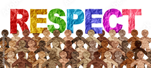 People respect and respecting diversity in society and appreciation for international diverse workplace and tolerance of culture or inclusion and integration and pride as a multi cultural group