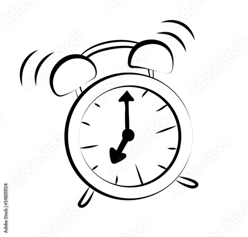 Budzik ilustracja alarm clock illustration
