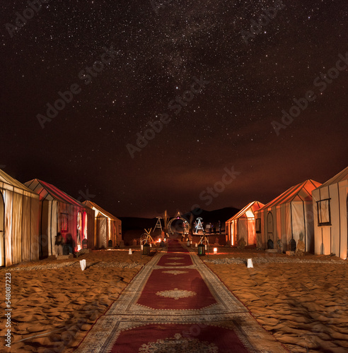 Luxury camp at the Sahara Desert