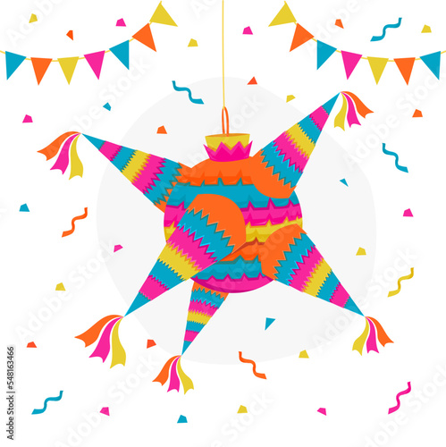 pinata posada illustration stock vector