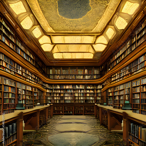 壮大な架空の図書館