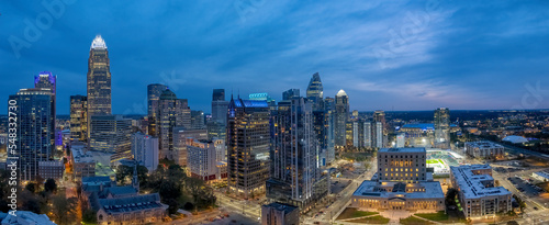 Charlotte, NC Skyline at Dusk