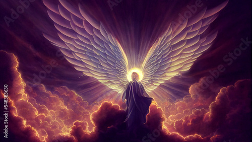 archangel michael in the sky