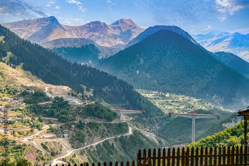  Bridge construction for Egnatia highway in Metsovo village, Pindos and Vikos mountains ,Greece