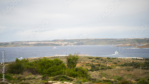 walk ships buildings beautiful mediterranean sea malta island sand stones sun cacti