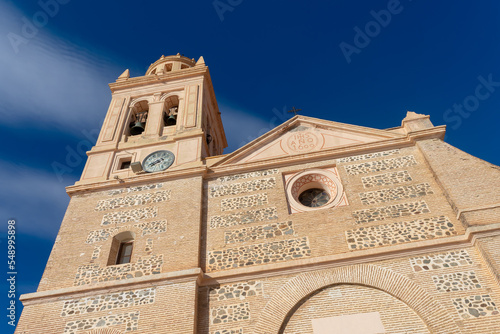 Parish Church of the Incarnation in Almuñecar, Granada, Andalusia, Spain. Europe. September 29, 2022 