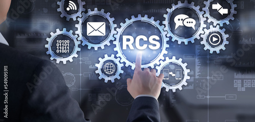 RCS. Rich Communication Services. Communication protocol between mobile telephone