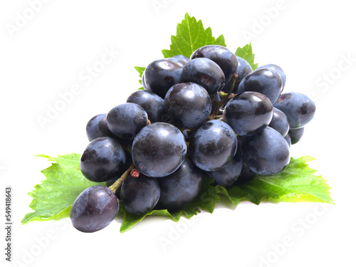 Bunch of grapes isolated on white