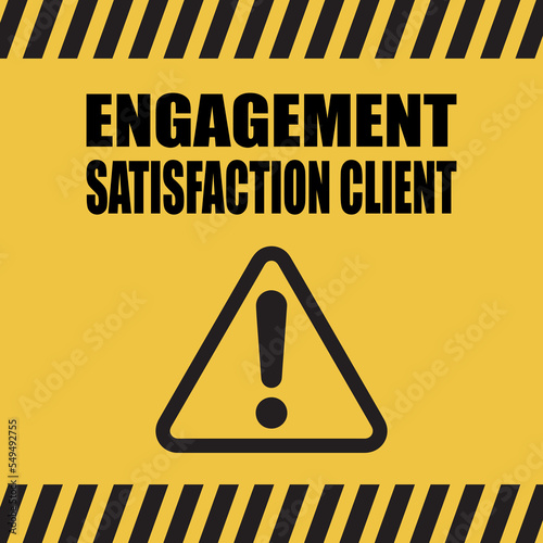 Logo engagement satisfaction client.