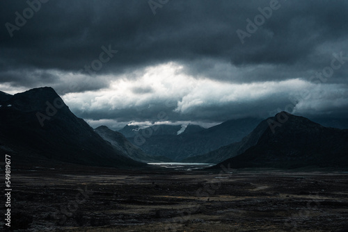 Dramatische Wolken in Jotunheimen, Norwegen
