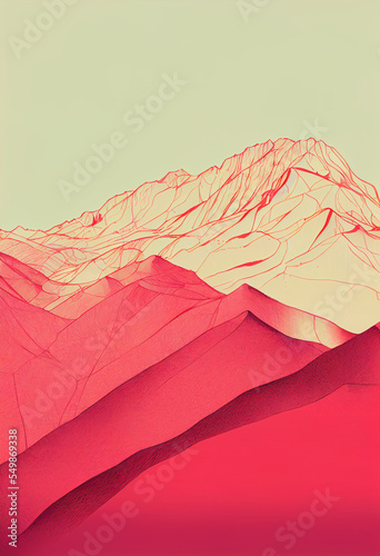 giant red mountains abstract texture