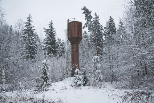 Abandoned water tower
