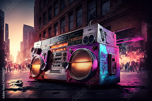 1980's boom box