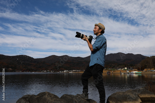 富士山とカメラ男子_1