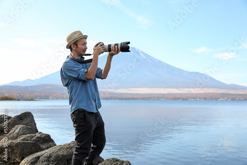 富士山とカメラ男子_7