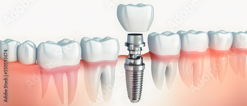 Dental surgery. Tooth implant