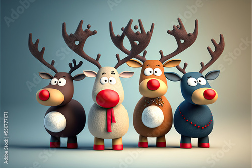 rudolph the red reindeer felt cartoo characters