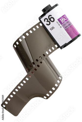 bobine film 35 mm 36 poses sur fond transparent