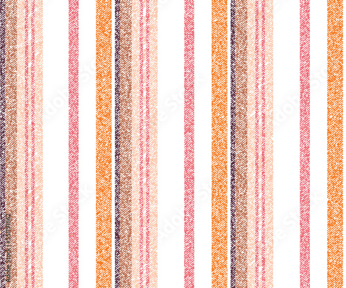Trendy striped orange wallpaper. Vintage stripes vector pattern seamless twill fabric texture. Template stripe wrapping paper for christmas gift card or print and web design.