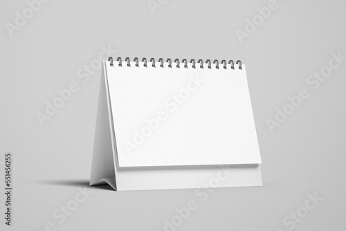 Desk calendar mockup blank