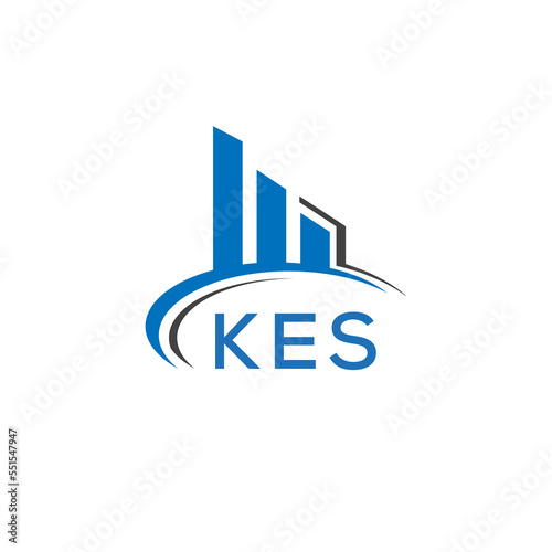 KES letter logo. KES blue image. KES Monogram logo design for entrepreneur and business. KES best icon. 