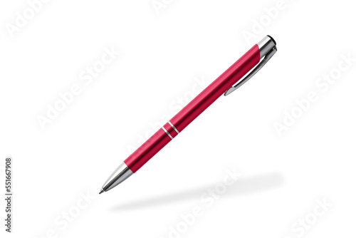 red pen isolated on white