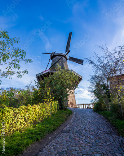Historic Mill of Sanssouci view in Potsdam of Germany