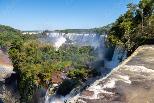 amazing iguazu falls view from argentinian border