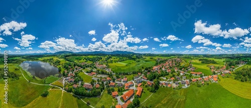 360° Panorama von Bad Bayersoien in Oberbayern