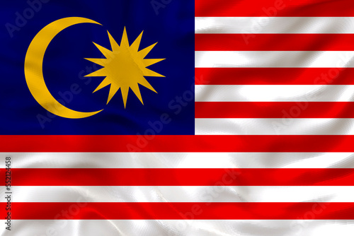 National flag of Malaysia. Background with flag of Malaysia