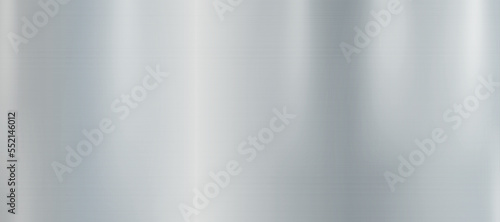 Panoramic background silver steel metal texture - Vector
