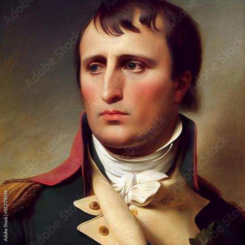 Vintage Portrait of Napoleon Bonaparte - generative AI