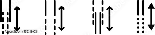 Adjustable height Icon , Vector illustration