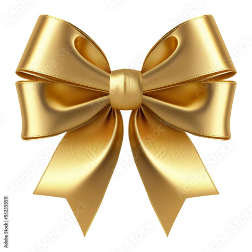 Gold bow and ribbon