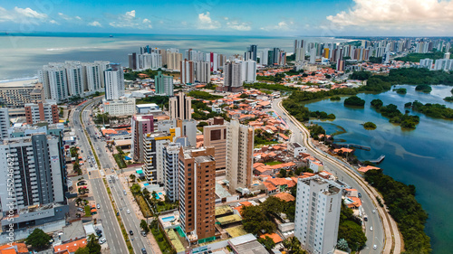 Praia Bairro Ponta dAreia Litoral Sao Luis Maranhao Nordeste Pradios Imobiliario Construcao Arquitetura Paisagem Engenharia Vista Aerea Turismo Viagem Viajar Lagoa Lagoa Jansen Drone